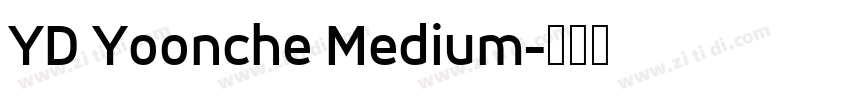 YD Yoonche Medium字体转换